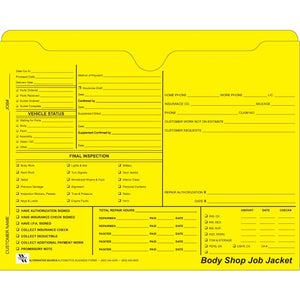 Custom Ultra Heavy Duty Deal Envelopes (Deal Jackets) Sales Department The Dealership Store Yellow