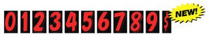 7 1/2" Number Window Stickers Sales Department The Dealership Store Red and Black 0 