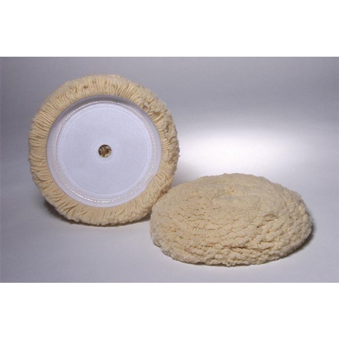 Velcro White Wool Buffing Pad