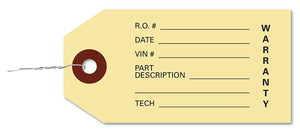 Warranty Parts Tag Parts Department The Dealership Store