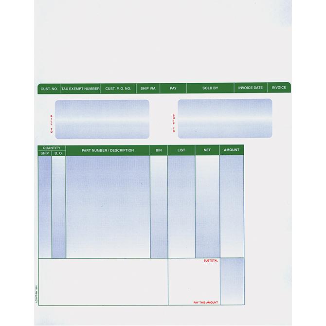 Laser Part Invoices