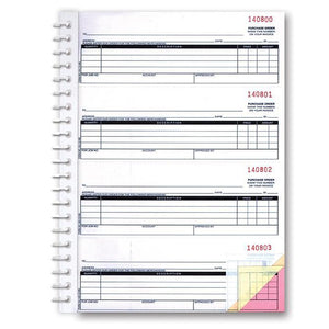 Purchase Order Books (Form NC-124-2) Parts Department The Dealership Store