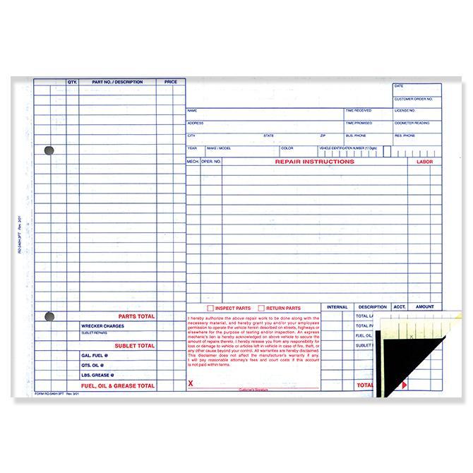 Repair Orders - RO-546H-3PT