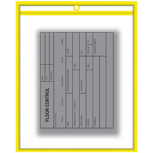 Neon Stitched Work Ticket Holders Service Department The Dealership Store Yellow