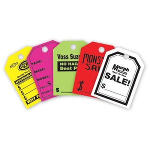 Custom Mirror Hang Tags Sales Department The Dealership Store