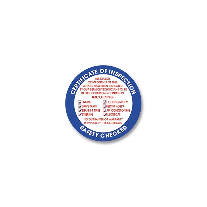 Inspection Sticker – The Dealership Store