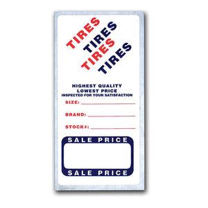 Tire Supplies Service Department The Dealership Store Tire Advertising Labels