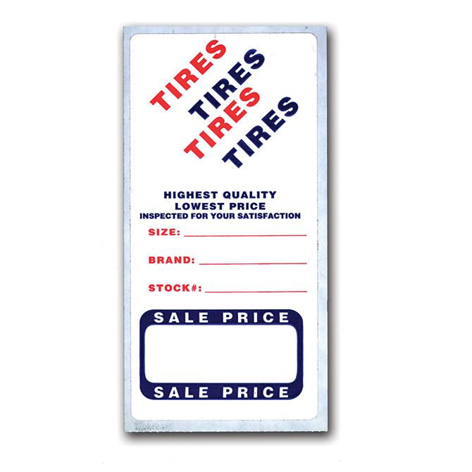 Tire Advertising Labels