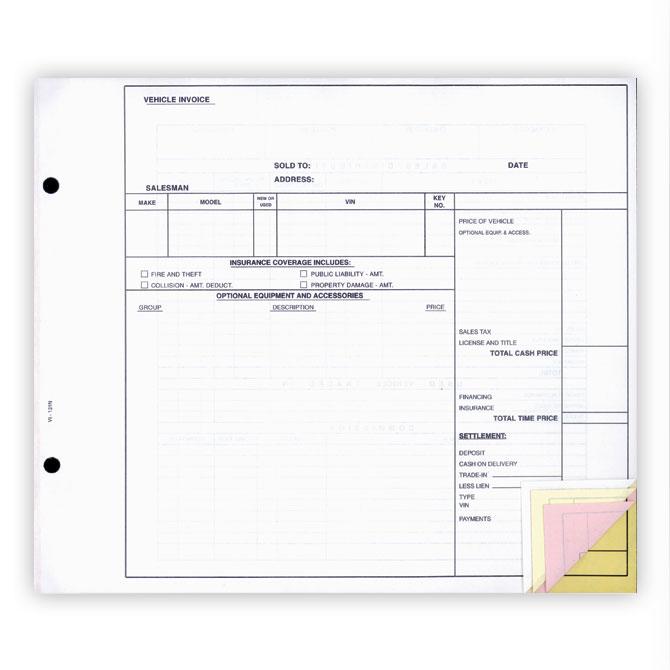 Vehicle Invoice