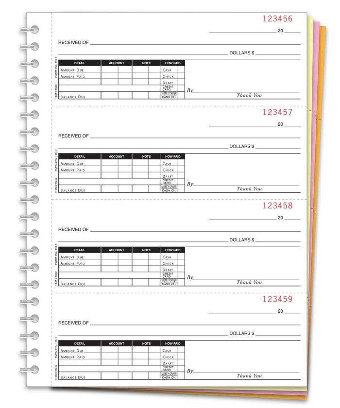 Cash Receipt Books (Form NC-146-4)