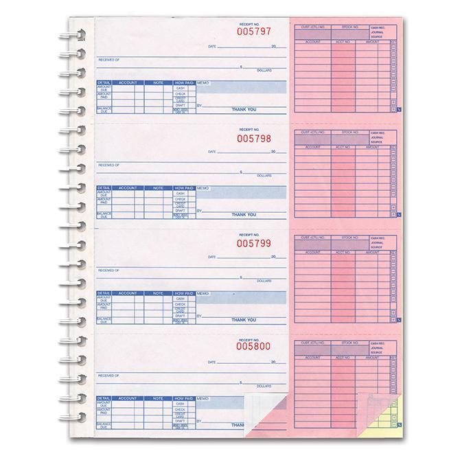 Cash Receipt Books (Form AA-138NC-1S2L)