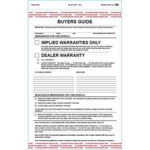 Adhesive Tape 2-Part Buyers Guide - Implied Warranty Sales Department The Dealership Store