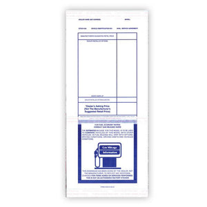 Addendum Stickers (Tape Adhesive) Sales Department The Dealership Store Blue