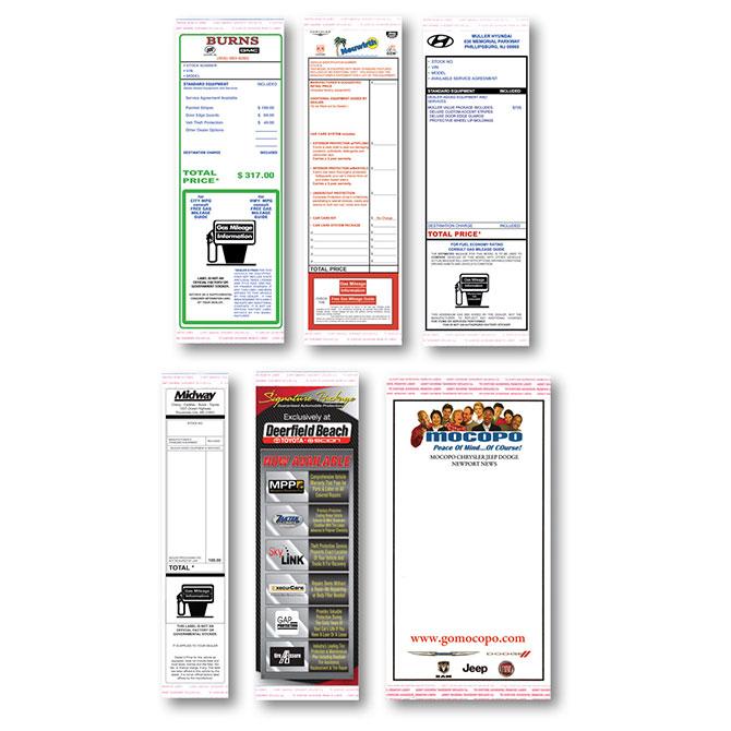 Custom Addendum Stickers (Tape Adhesive) – The Dealership Store