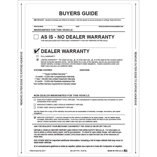 PEEL n SEAL™ Custom 1-Part Buyers Guide