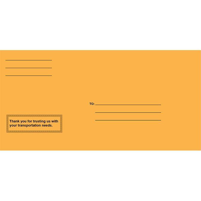 Moist & Seal License Plate Envelopes - Pre-Printed