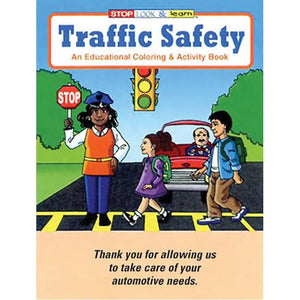 Coloring Book/Pad and Crayons Sales Department The Dealership Store Traffic Safety Coloring Book