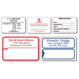 Custom Labels/Shipping Labels Service Department The Dealership Store 2" x 3" General Purpose 1000 Per Roll 